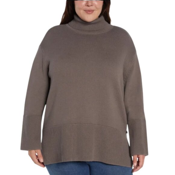 NWOT GAP Cotton Turtleneck Sweater | Brown - Picture 2 of 10